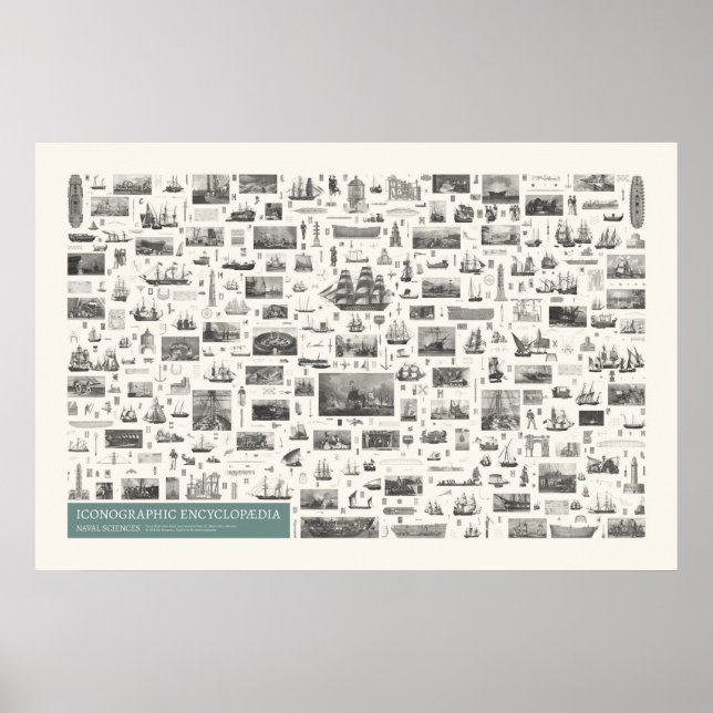 Poster Iconografia - Figuras das Ciências Navais (Frente)