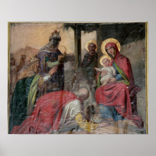 Poster Iconografia ortodoxa sérvia na Igreja de Valjevo. 