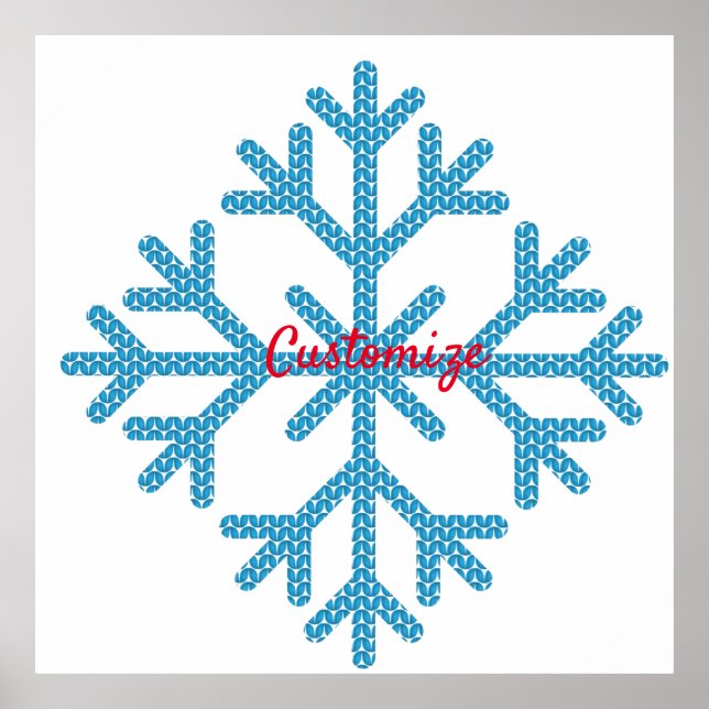 Poster Icy Blue Snowflake Thunder_Cove (Frente)