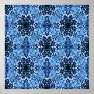 Poster Icy Snowflakes..