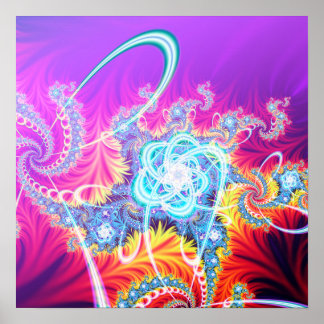 Poster Idade da Arte Fractal Atom por bbqshos