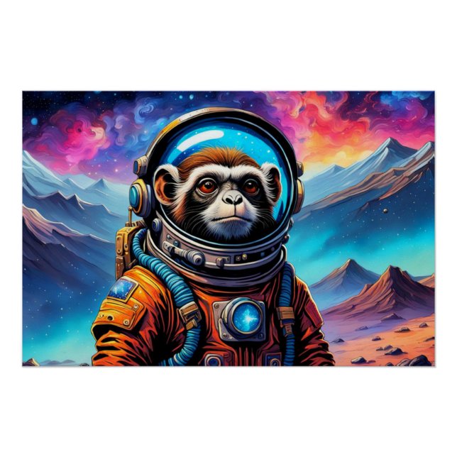 PÔSTER IDADE DO MACACO DE AÇO-TAMARINA 4 (Frente)