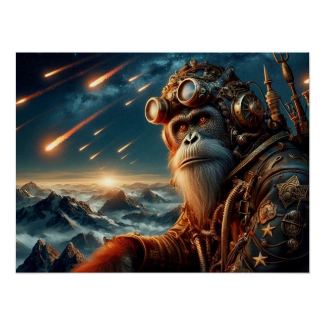 PÔSTER IDADE DO ORANGUTAN DE AÇO 4 (Frente)