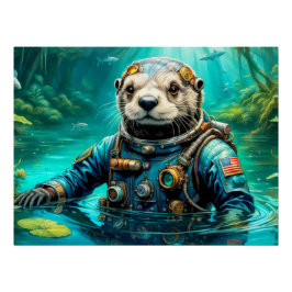 PÔSTER IDADE DO OTTER MARÍTIMO
