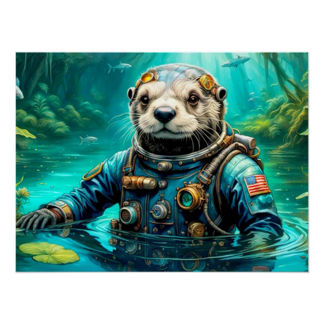PÔSTER IDADE DO OTTER MARÍTIMO (Frente)