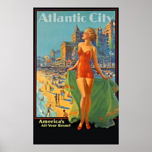 Poster Idade do ouro: Cidade Atlântica 1936