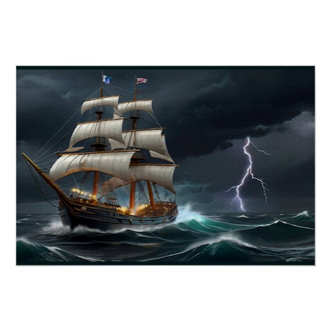 Pôster Idade do ouro dos navios piratas (Frente)