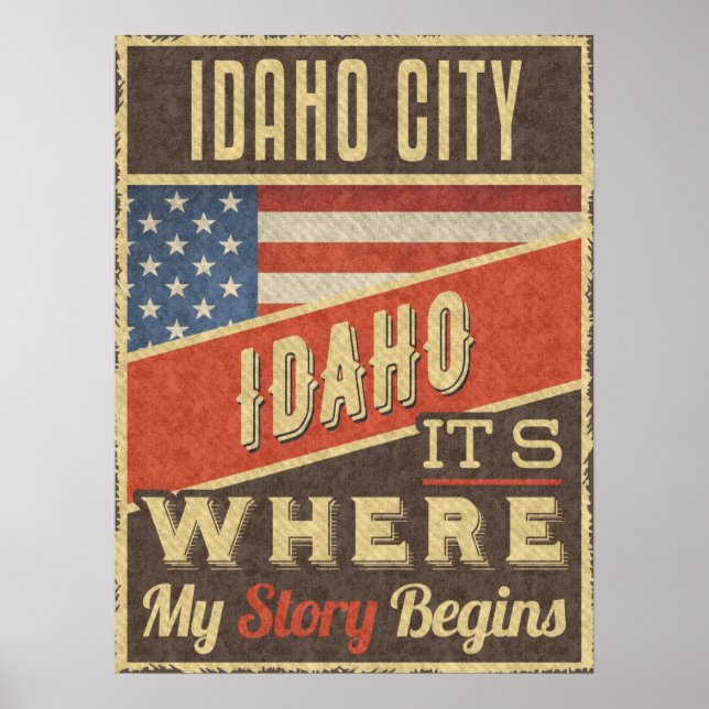 Poster Idaho City Idaho (Frente)