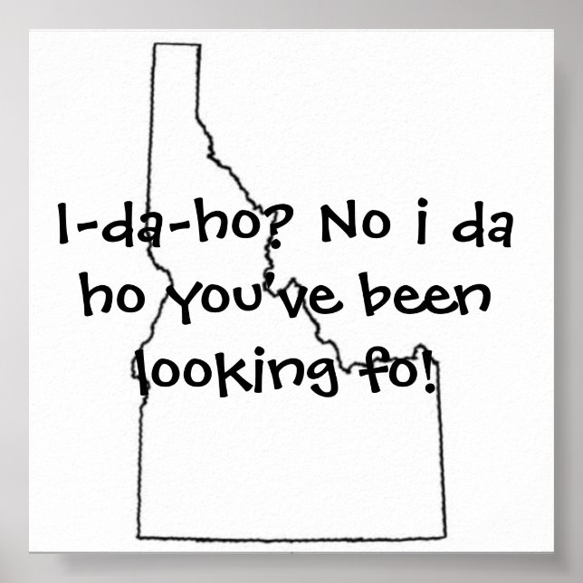 Pôster Idaho que você estava procurando (Frente)