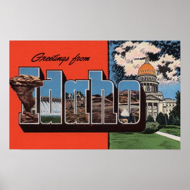 Pôster IdahoLarge - Letra ScenesIdaho (Frente)