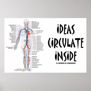 Pôster Ideas Circulate Inside (Circulatory System)