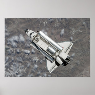 Poster Ideia aérea da descoberta do vaivém espacial