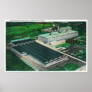 Poster Ideia aérea da fabricação do Goodyear-Zepelim