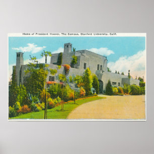 Poster Ideia da casa de Hoover, terreno de Stanford U