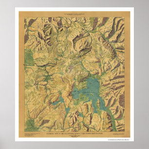 Pôster Ideia da identificação 1915 da TA de Yellowstone
