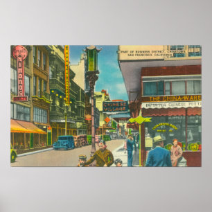 Pôster Ideia da seção do negócio de Chinatown