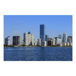 Pôster Ideia da skyline de Miami