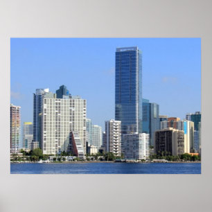 Poster Ideia da skyline de Miami
