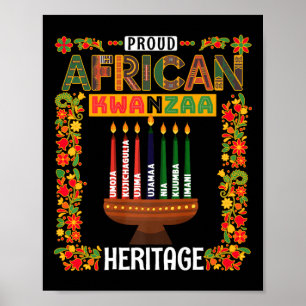 Poster Ideia De Kwanzaa Para Mulheres &amp; Novelty Kwanz