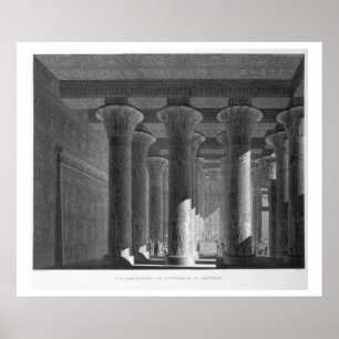 Poster Ideia de perspectiva do interior do portico, Esne
