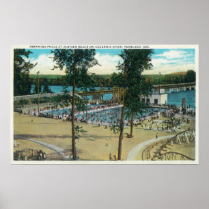 Poster Ideia de piscinas da praia de Jantzen