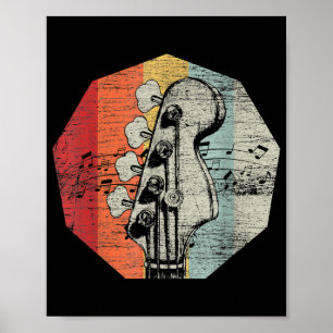 Poster Ideia De Presente Para Guitarrista Bass - Violão B