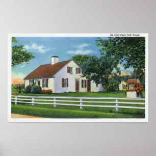 Pôster Ideia de uma casa velha de Cape Cod