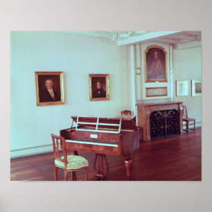 Poster Ideia de uma sala com um piano de cauda
