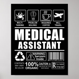 Poster Ideia do Presente do Assistente Médico CMA