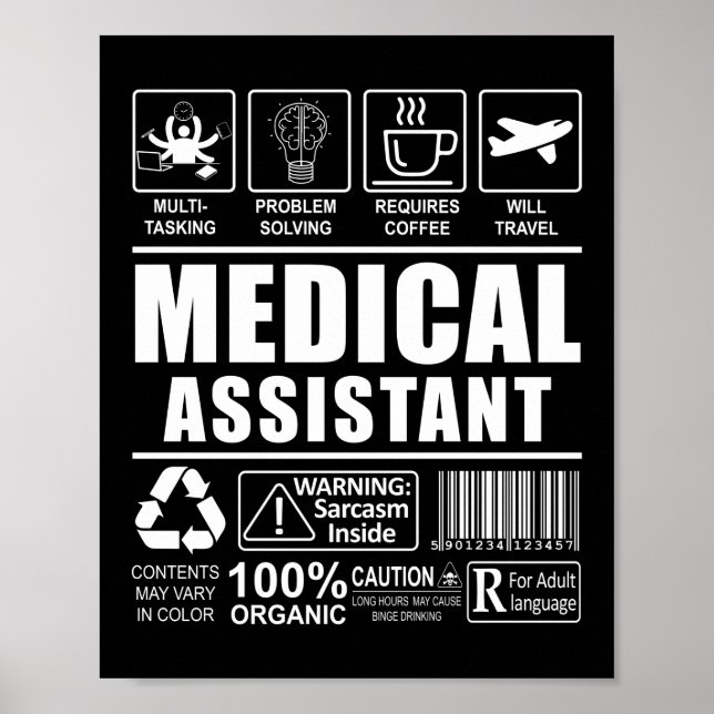 Poster Ideia do Presente do Assistente Médico CMA (Frente)