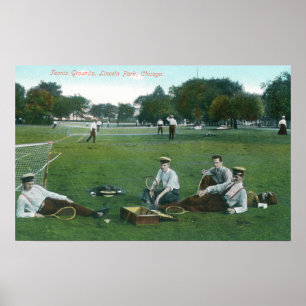 Poster Ideia do tênis GroundsChicago de Lincoln Park, IL