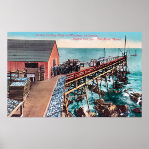 Pôster Ideia exterior da embalagem da sardinha de Del