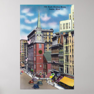 Pôster Ideia exterior da reunião salão sul velha