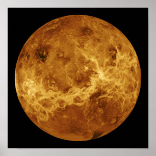 Pôster Ideia global da superfície de Venus