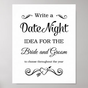 Poster Ideias da noite da data que Wedding