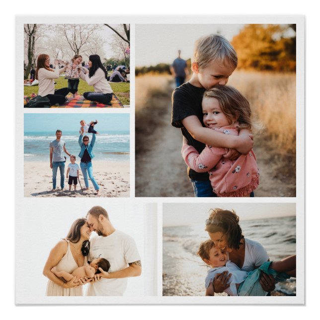 Pôster Ideias De Colagem De Fotos Para Presentes Crio 5 F (Frente)