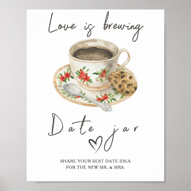 Poster Ideias de noite de encontro para chá de panela Lov (Frente)