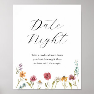 Poster Ideias de Noite Romântica para Casais Sinal de Chá