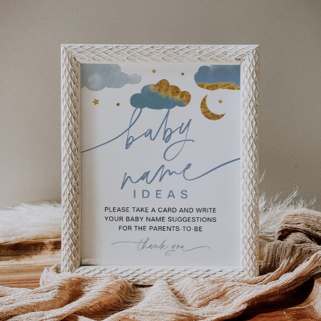 Poster Ideias de nome de bebê Twinkle Pequeno Chá de fral (Criador carregado)