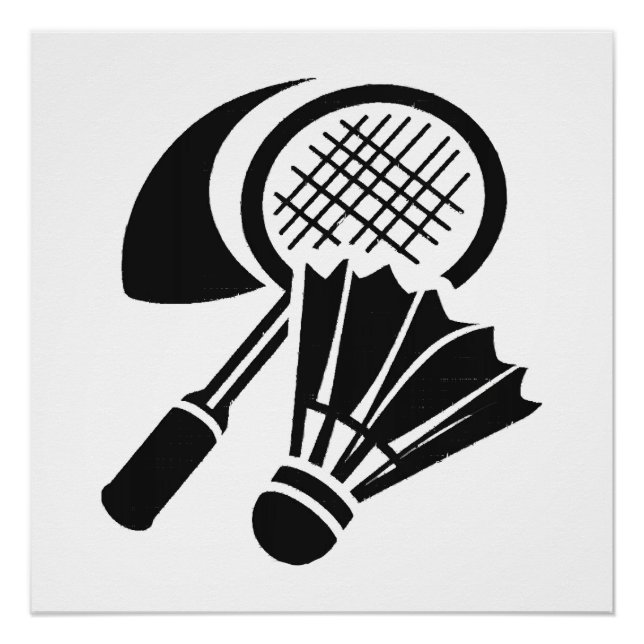 Pôster Ideias de presentes de badminton (Frente)