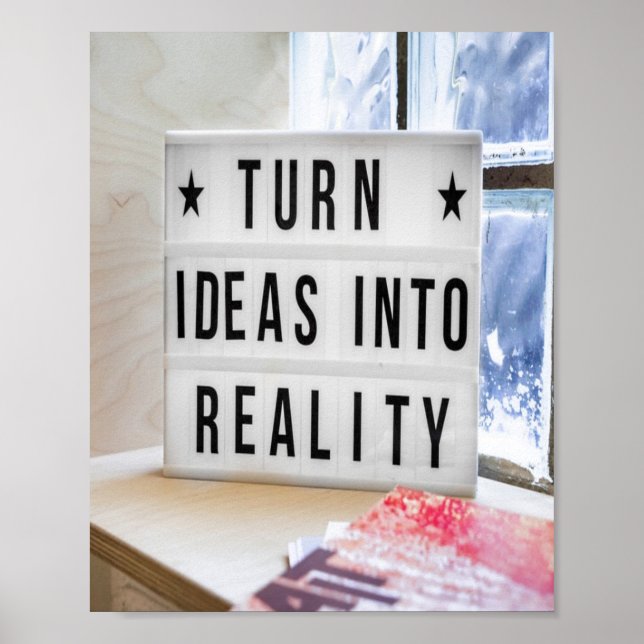 Poster Ideias em Motivação da Realidade (Frente)