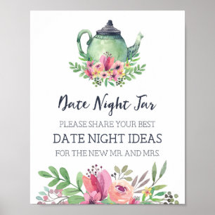 Poster Ideias para Noite de Encontro no Chá de Noiva Jogo