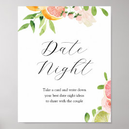 Poster Ideias para Noite de Encontro Sinal de Chá de Noiv