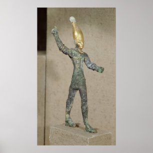Pôster Ídolo do deus Baal, de Ugarit, Síria