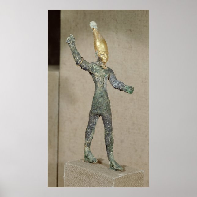 Pôster Ídolo do deus Baal, de Ugarit, Síria (Frente)