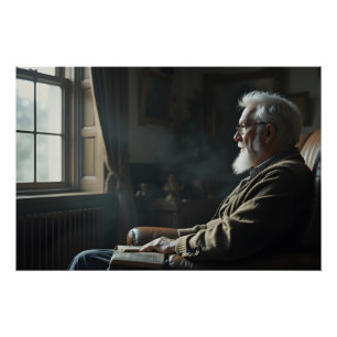 Pôster Idosos Solitude Contemplante