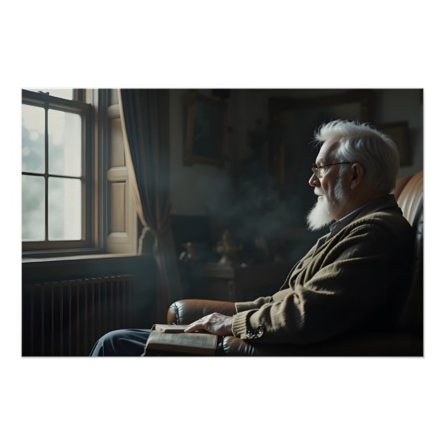 Pôster Idosos Solitude Contemplante (Frente)