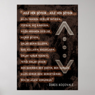 Poster idris koçovali /çukur/ Família