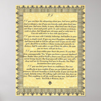 Poster IF Inspirando Poema para Jovens Mulheres e Meninas