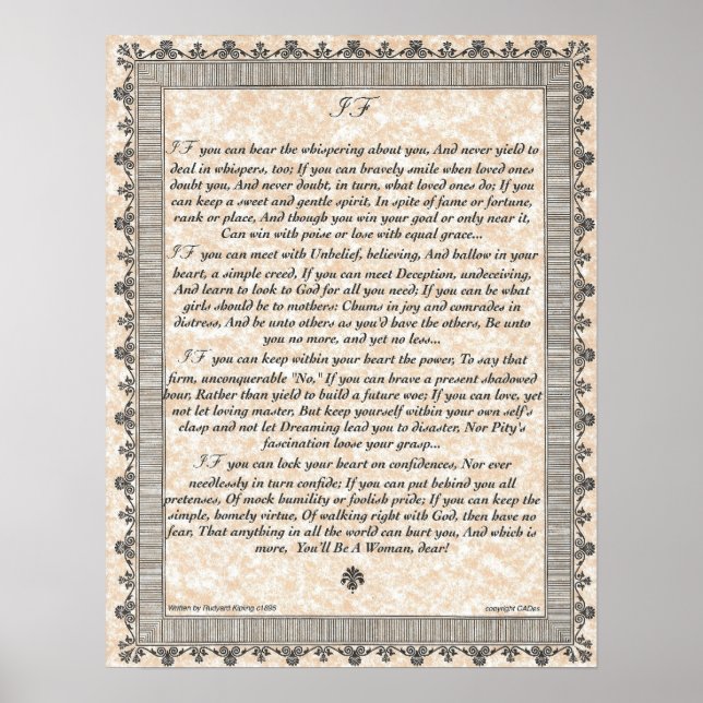 Pôster IF Inspirando Poema para Jovens Mulheres e Meninas (Frente)